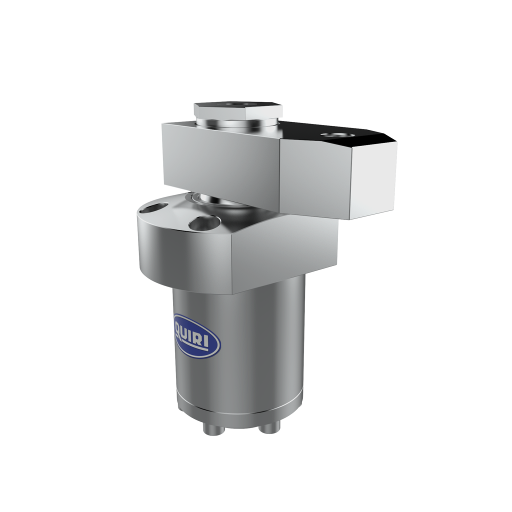 Stainless steel swing clamps with helical rotation - Hydraulic Clamping Systems - Quiri