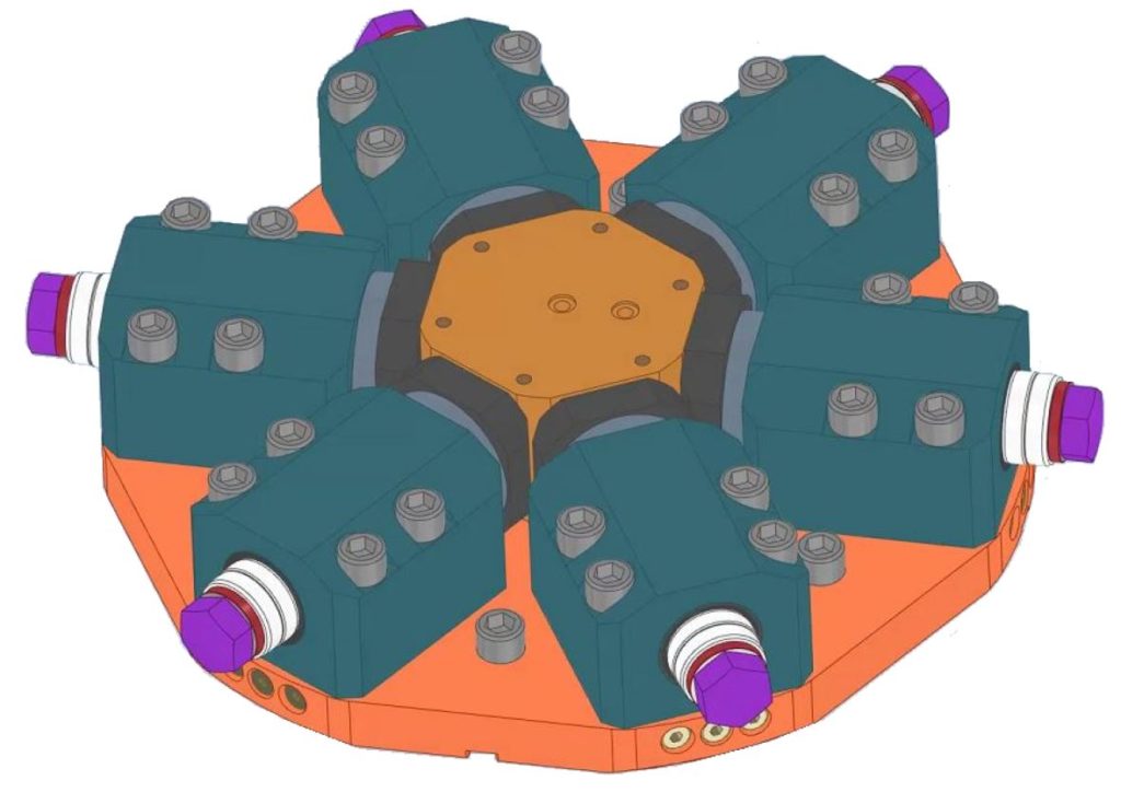 Éléments de serrage et de positionnement auto-centrant hydraulique - Systèmes de Bridage Hydrauliques - Quiri