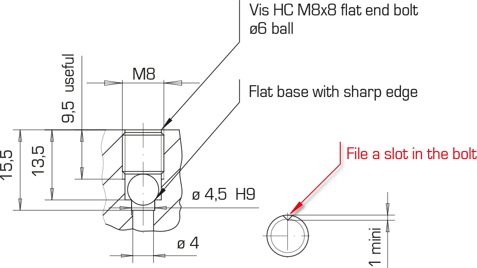 Double-acting swing clamp – 250 bar – Screw cartridge HCV5 : Swing clamps with helical rotation - Quiri - 4