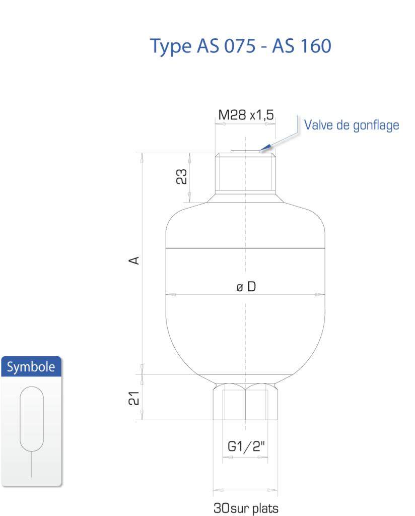 Accumulateurs sphériques AS : Centrale hydraulique et composants - Quiri - 2