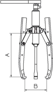 Monobloc hydraulic grip pullers fitted with cylinder and incorporated pump : Hydraulic pullers - Quiri - 2