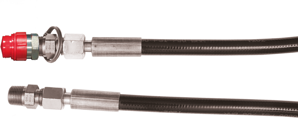 Standard Thermoplastic hoses (internal Ø 6mm) – 700 bar : Hydraulic hand pumps 700 bar - Quiri