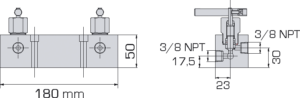 Blocs de distribution 700 bar – Orifices 3/8’’ NPT – avec robinets de sectionnement : Distribution et accessoires - Quiri