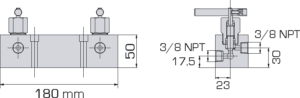 700 bar manifolds – 3/8’’ NPT oil ports – with shut off valves : Valves & fitting - Quiri