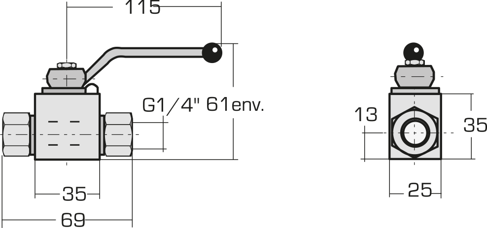 Valve RB6 – 500 bar : Distribution et accessoires - Quiri - 3