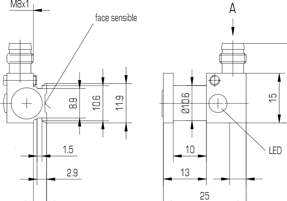 LBUC1 Détecteur de boucle magnétique