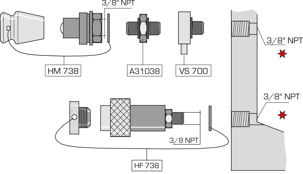 Couplers fitted on double acting QUIRI 700 cylinders : Lifting equipments - Quiri - 2