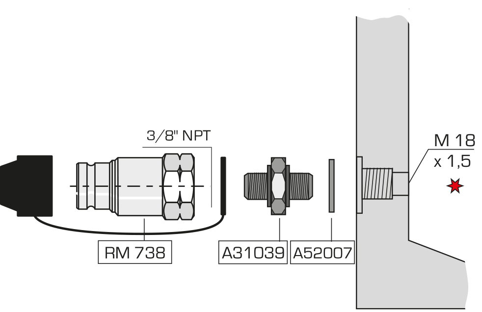 Couplers fitted on single acting QUIRI 500 cylinders : Lifting equipments - Quiri - 8