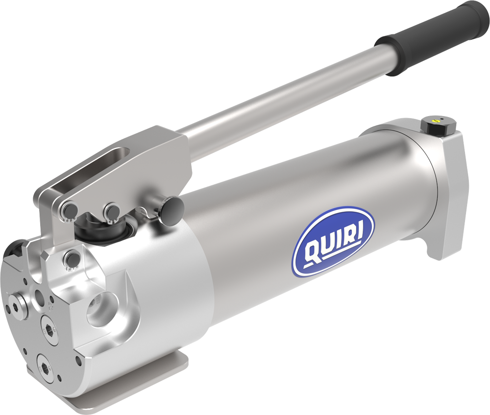 Single acting light alloy hand pumps, 2 speeds – 700 bar – QSH : Hydraulic hand pumps 700 bar - Quiri