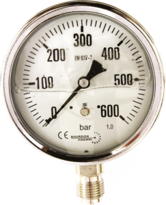 Manomètre ø 100 – 500 bar : Pompes à main 500 bar - Quiri