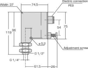 Digital pressure gauge and pressure switches : Valves & fitting - Quiri - 3