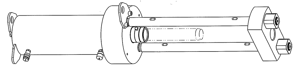 Vérin double effet à rappel hydraulique DE 15038 : Ensemble presse